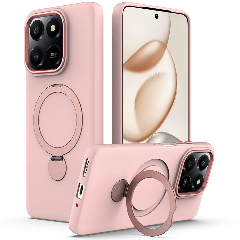 For Honor 400 Smart 4G  /  400 Smart 5G  /  X7d 4G  /  X7d 5G Magnetic Case Rotating Ring Kickstand TPU + PC Back Cover