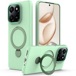 For Honor 400 Smart 4G  /  400 Smart 5G  /  X7d 4G  /  X7d 5G Magnetic Case Rotating Ring Kickstand TPU + PC Back Cover