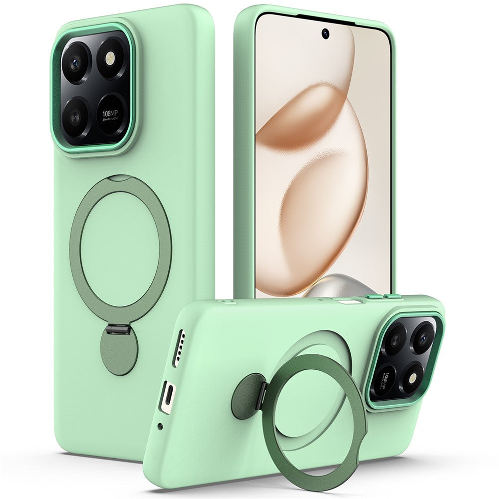 Til Honor 400 Smart 4G / 400 Smart 5G / X7d 4G / X7d 5G Magnetisk Etui Roterende Ring Kickstand TPU + PC Bagcover