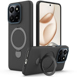 Til Honor 400 Smart 4G / 400 Smart 5G / X7d 4G / X7d 5G Magnetisk Etui Roterende Ring Kickstand TPU + PC Bagcover