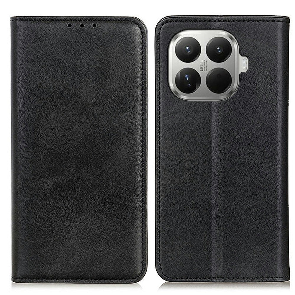 For Xiaomi 17T Case Cowhide Texture Split Leather Flip Wallet Phone Cover