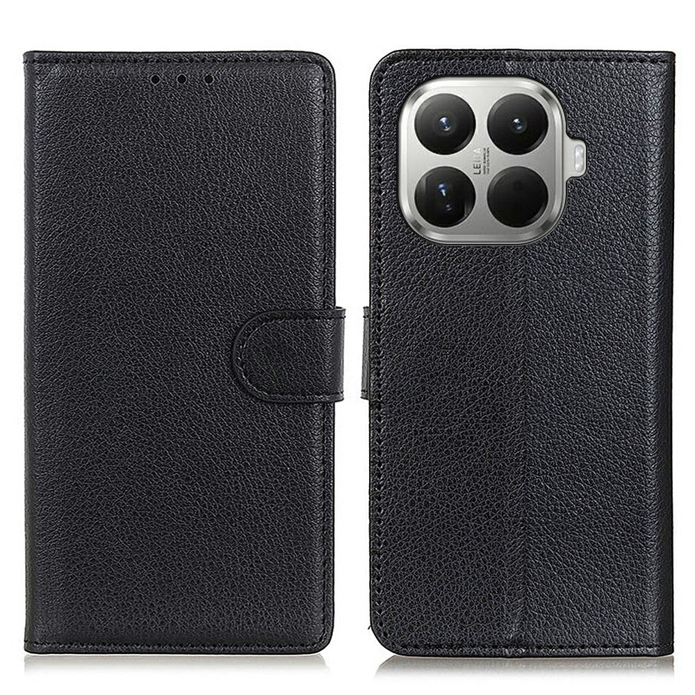 For Xiaomi 17T Wallet Case PU Leather Phone Cover Litchi Texture