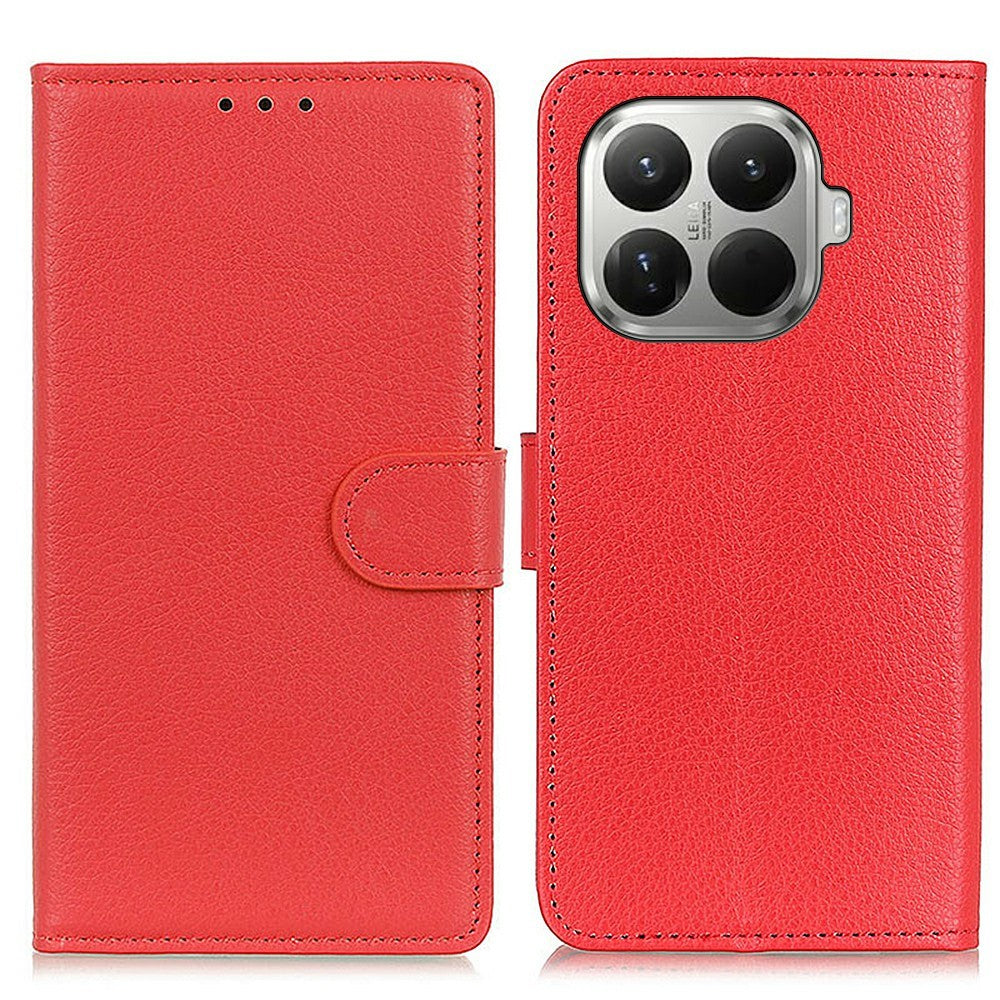 For Xiaomi 17T Wallet Case PU Leather Phone Cover Litchi Texture