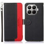 KHAZNEH For Xiaomi 17T Pro Case RFID Blocking Wallet Litchi Texture PU Leather Phone Cover with Strap