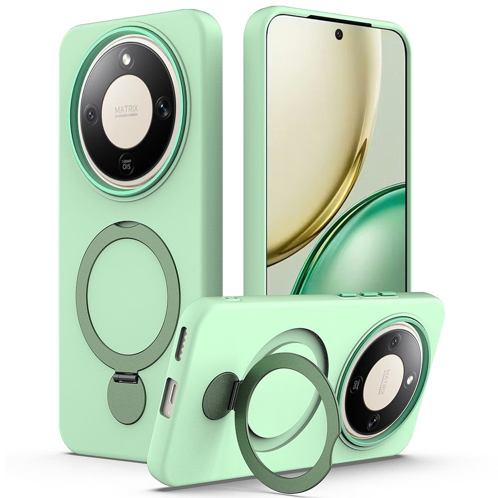 For Honor X70 5G  /  X9d 5G  /  Magic8 Lite 5G Magnetic Case Rotating Ring Kickstand TPU + PC Back Cover