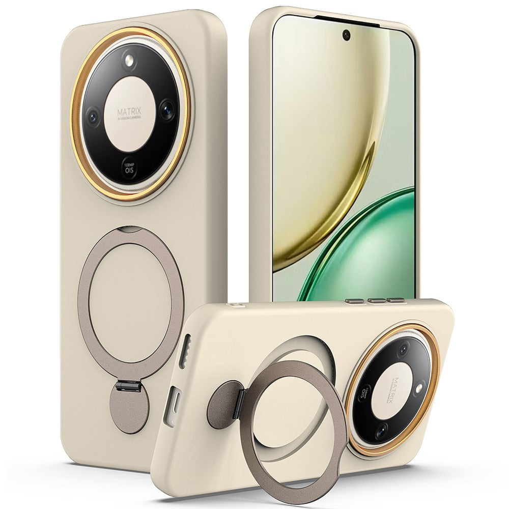 For Honor X70 5G  /  X9d 5G  /  Magic8 Lite 5G Magnetic Case Rotating Ring Kickstand TPU + PC Back Cover