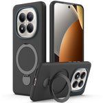 For Xiaomi Redmi Note 15 Pro 4G (Global) Magnetic Case Rotating Ring Kickstand TPU + PC Back Cover