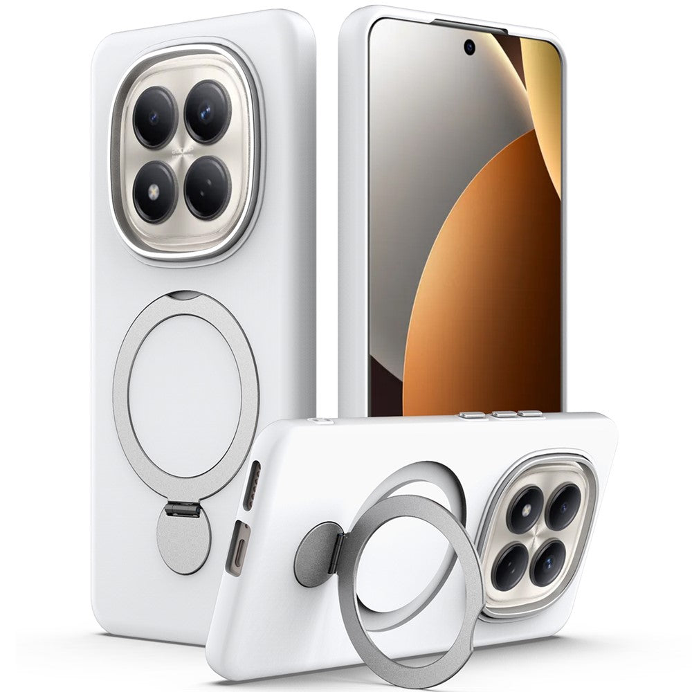 For Xiaomi Redmi Note 15 Pro+ 5G (Global)  /  Poco M8 Pro 5G Magnetic Case Rotating Ring Kickstand TPU + PC Back Cover