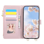 For Xiaomi Redmi K90 5G / Poco F8 Pro 5G Case Magnetic Ring Buckle Zipper Pocket Rhombic Leather Phone Cover with Wrist Strap