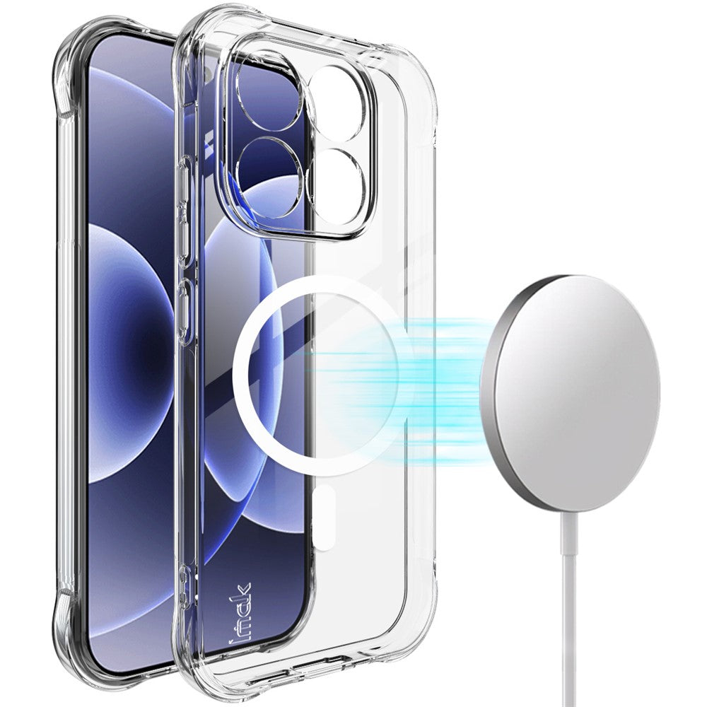 IMAK för Xiaomi 17 Magnetiskt Skal Airbag Stötsäkert Skyddande TPU mobilskal