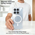 IMAK for Xiaomi 17 Magnetic Case Airbag Shockproof Protection TPU Phone Cover