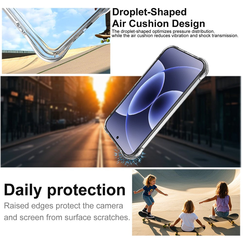 IMAK för Xiaomi 17 Magnetiskt Skal Airbag Stötsäkert Skyddande TPU mobilskal