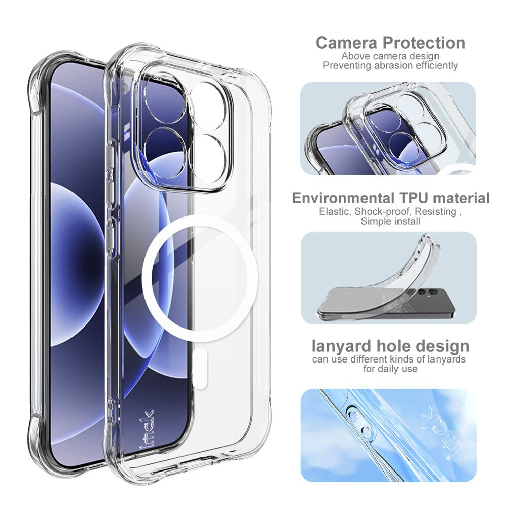 IMAK for Xiaomi 17 Magnetic Case Airbag Shockproof Protection TPU Phone Cover
