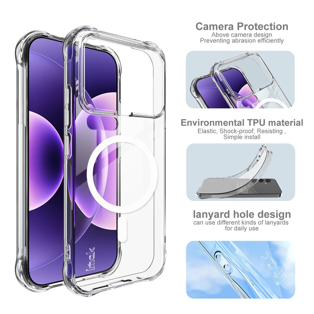 IMAK för Xiaomi 17 Pro Magnetiskt Skal Airbag Stötsäkert Skydd TPU mobilskal