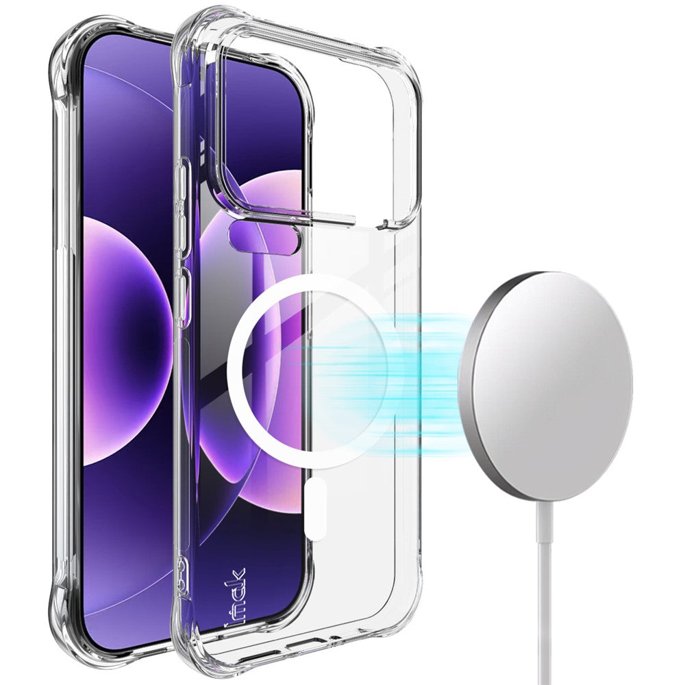 IMAK för Xiaomi 17 Pro Max Magnetiskt Skal Airbag Stötsäkert Skydd TPU mobilskal