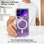 IMAK för Xiaomi 17 Pro Max Magnetiskt Skal Airbag Stötsäkert Skydd TPU mobilskal