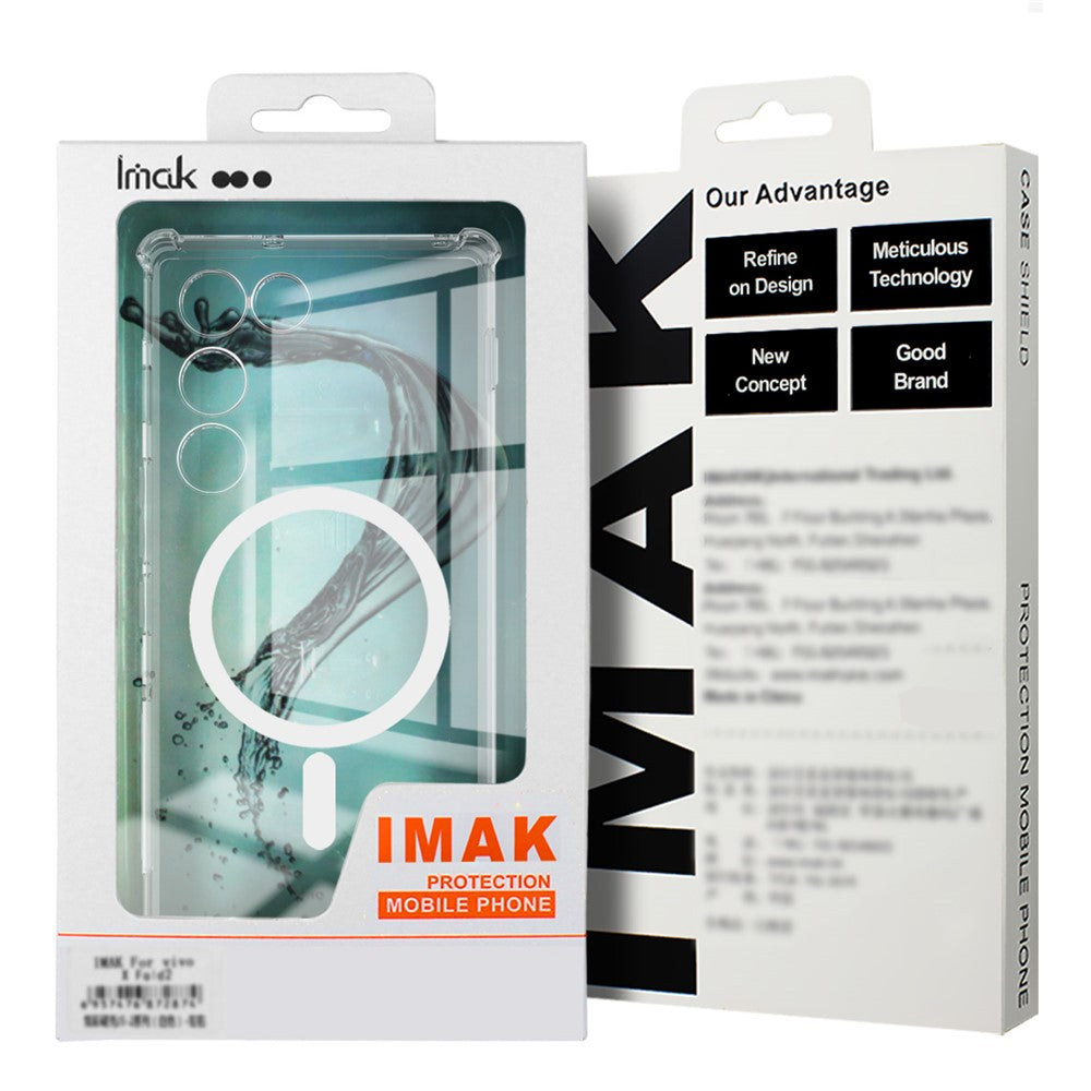 IMAK för Xiaomi 13T / 13T Pro Magnetiskt Skal Airbag Stötsäkert Skyddande TPU mobilskal