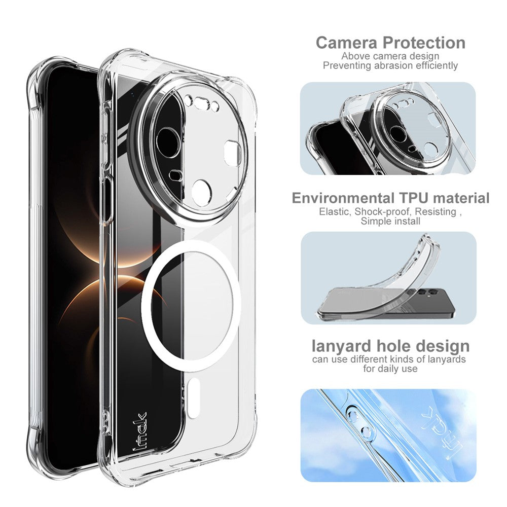 IMAK for Huawei Mate 80  /  80 Pro Magnetic Case Airbag Shockproof Protection TPU Phone Cover