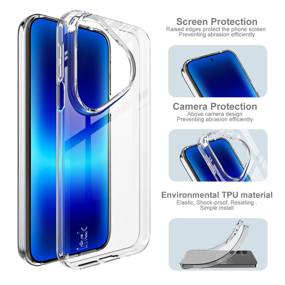 IMAK UX-10-serien för Huawei Pura 90s Pro / Pura 90 Pro mobilskal mjukt TPU mobilbaksida
