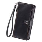 Wallet Case for Honor X60 Pro 5G  /  X9c 5G  /  Magic7 Lite 5G Litchi Texture Zipper Pocket Stand Leather Flip Phone Cover with Wrist Strap