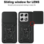 For Motorola Edge 70 Pro+ 5G / Edge 70 Pro 5G Case with Slide Camera Lid PC + TPU Kickstand Phone Cover