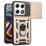 For Motorola Edge 70 Pro+ 5G / Edge 70 Pro 5G Case with Slide Camera Lid PC + TPU Kickstand Phone Cover
