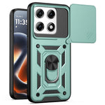For Motorola Edge 70 Pro+ 5G / Edge 70 Pro 5G Case with Slide Camera Lid PC + TPU Kickstand Phone Cover