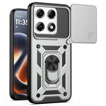 For Motorola Edge 70 Pro+ 5G / Edge 70 Pro 5G Case with Slide Camera Lid PC + TPU Kickstand Phone Cover