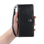 Wallet Case for Xiaomi Redmi Note 14 Pro 5G  /  14 Pro+ 5G  /  Poco X7 5G Litchi Texture Zipper Pocket Stand Leather Flip Phone Cover with Wrist Strap