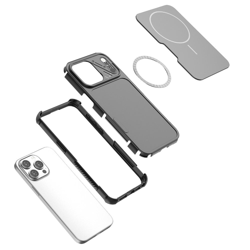 Til iPhone 14 Pro Max Cover Stødsikkert Airbag PC+TPU Telefoncover Kompatibelt med MagSafe