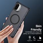 Samsung Galaxy A07 5G / Galaxy A06 4G / Galaxy A06 5G / Galaxy A07 4G / A07s 4G Magnetiskt skal Elektropläterad ram Skin-touch TPU+PC mobilskal