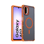 Samsung Galaxy A07 5G / Galaxy A06 4G / Galaxy A06 5G / Galaxy A07 4G / A07s 4G Magnetiskt skal Elektropläterad ram Skin-touch TPU+PC mobilskal