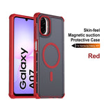 Samsung Galaxy A07 5G / Galaxy A06 4G / Galaxy A06 5G / Galaxy A07 4G / A07s 4G Magnetiskt skal Elektropläterad ram Skin-touch TPU+PC mobilskal