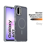 Samsung Galaxy A07 5G / Galaxy A06 4G / Galaxy A06 5G / Galaxy A07 4G / A07s 4G Magnetiskt skal Elektropläterad ram Skin-touch TPU+PC mobilskal