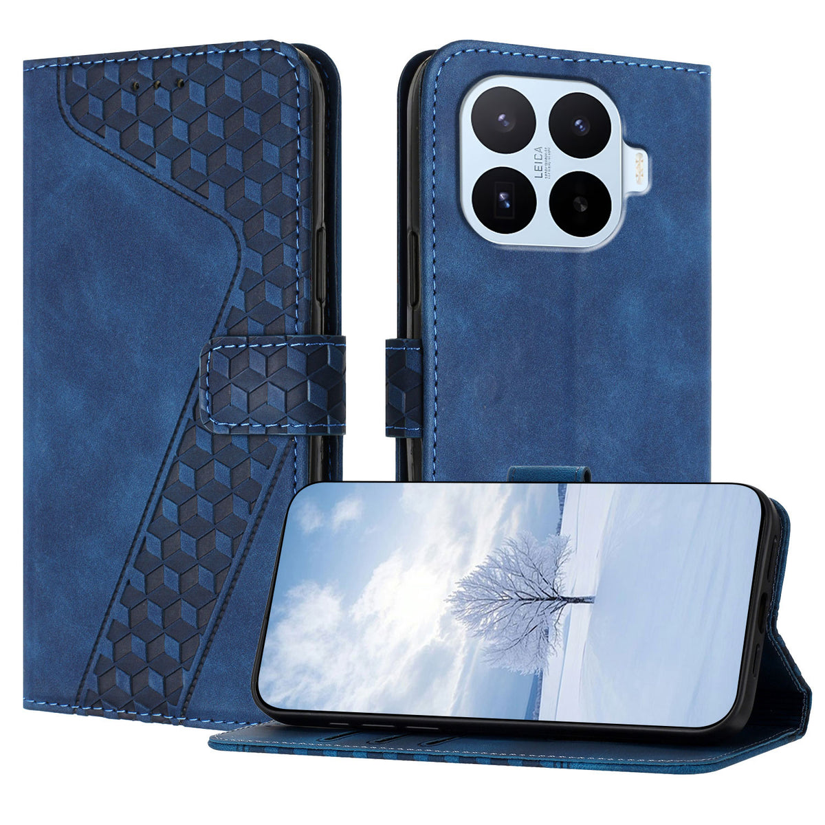 For Xiaomi 17T Pro Leather Case 7-Shaped Pattern Wallet Stand Shockproof Phone Cover