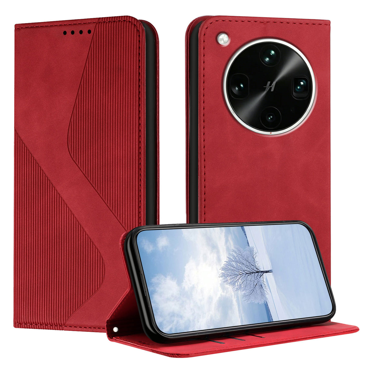 For Oppo Find X9 Ultra 5G Phone Cover Skin-touch Feel Leather Wallet Case with Stand