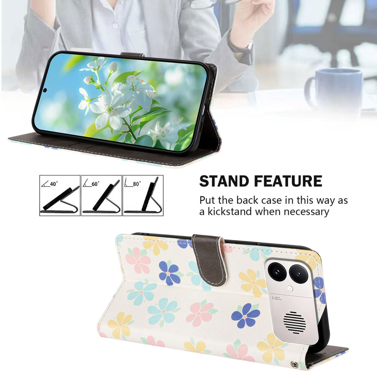 For Xiaomi Redmi K90 Max 5G Case Pattern Print PU Leather Wallet Phone Cover with Wrist Strap