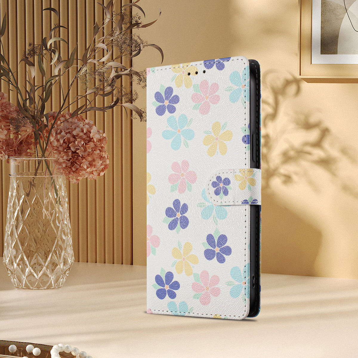 For Xiaomi Redmi K90 Max 5G Case Pattern Print PU Leather Wallet Phone Cover with Wrist Strap