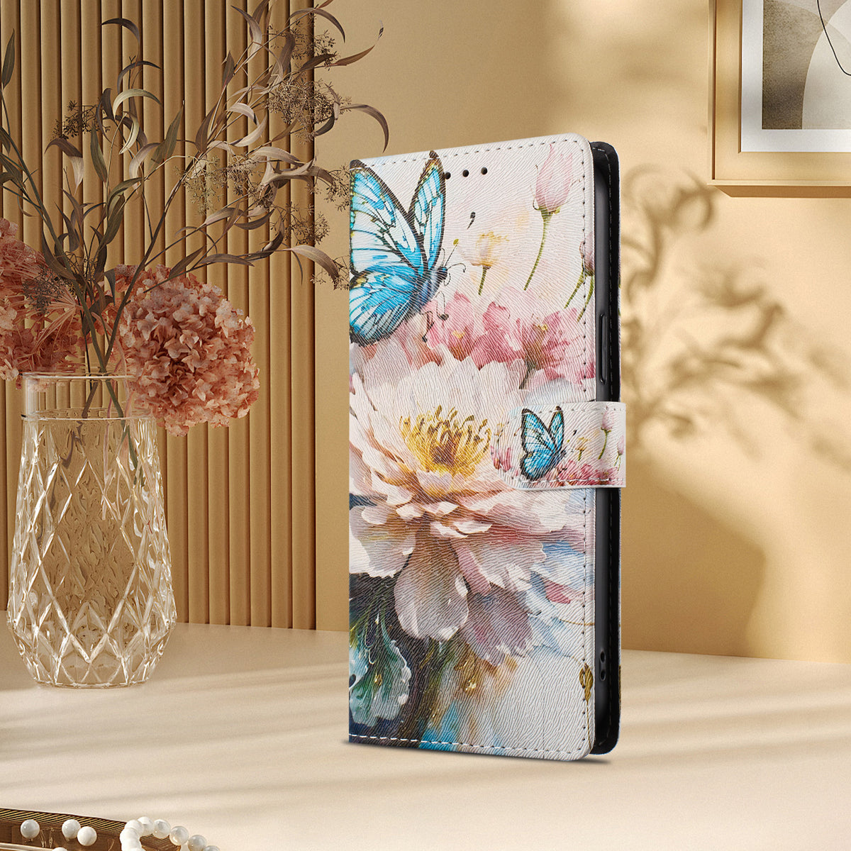 For Xiaomi 17T Pro Case Pattern Print PU Leather Wallet Phone Cover with Wrist Strap