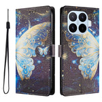 For Xiaomi 17T Pro Case Pattern Print PU Leather Wallet Phone Cover with Wrist Strap