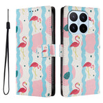 For Xiaomi 17T Pro Case Pattern Print PU Leather Wallet Phone Cover with Wrist Strap