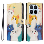 For Xiaomi 17T Pro Case Pattern Print PU Leather Wallet Phone Cover with Wrist Strap