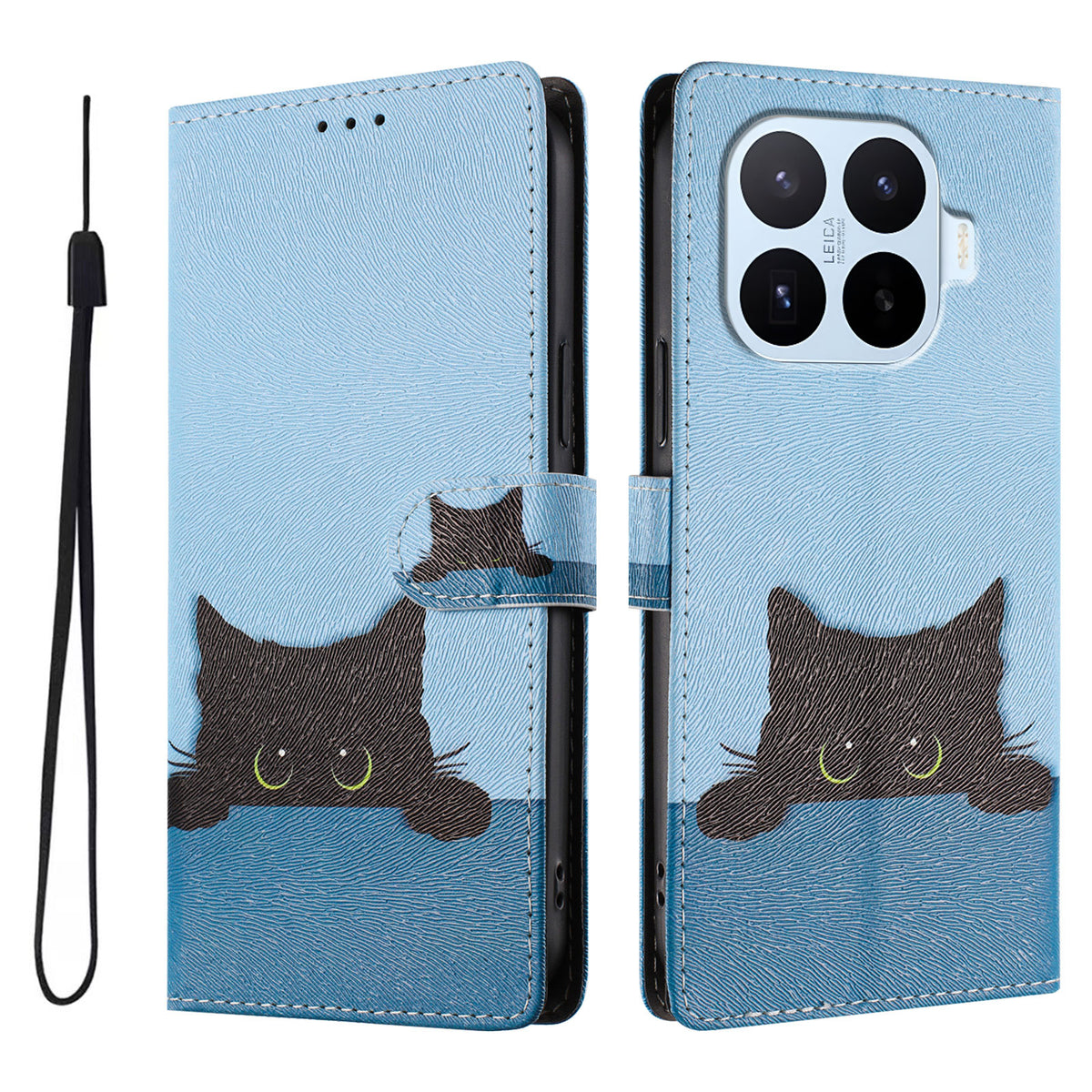 For Xiaomi 17T Pro Case Pattern Print PU Leather Wallet Phone Cover with Wrist Strap