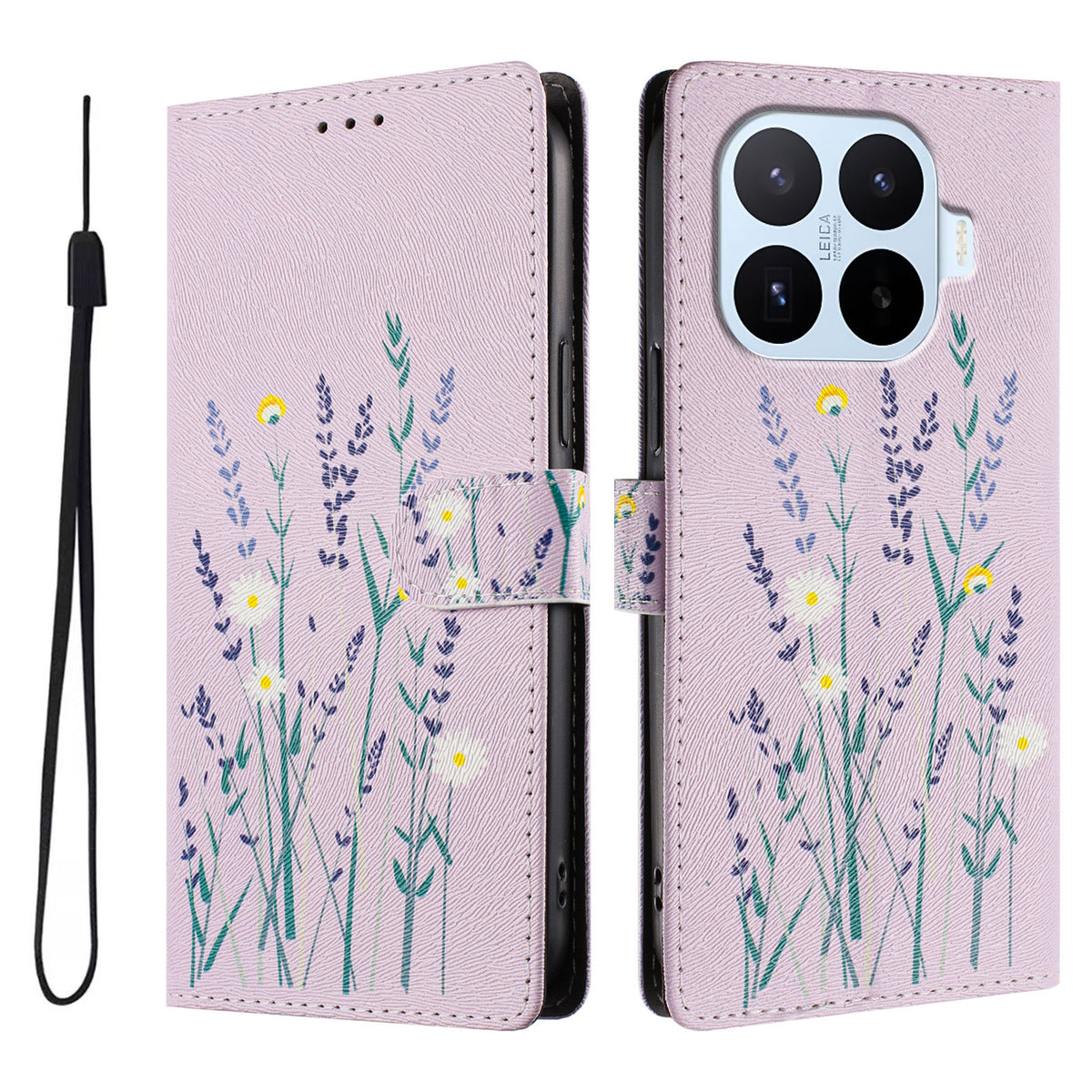 For Xiaomi 17T Pro Case Pattern Print PU Leather Wallet Phone Cover with Wrist Strap