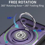 Phone Case For Honor Magic7 Lite 5G / X60 Pro 5G / X9c 5G Ring Kickstand PC + TPU Shell with Slide Camera Cover