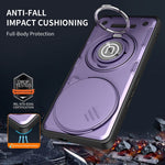 Phone Case For Honor Magic7 Lite 5G / X60 Pro 5G / X9c 5G Ring Kickstand PC + TPU Shell with Slide Camera Cover