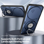 Phone Case For Honor X70 5G / X9d 5G / Magic8 Lite 5G Ring Kickstand PC + TPU Shell with Slide Camera Cover