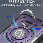 For Honor 500 5G / 500 Pro 5G cover med ringstativ og skydbart kameralåg i PC + TPU