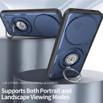 For Xiaomi Redmi Note 15 4G (Global)  /  15 5G (Global)  /  Poco M8 5G Case with Slide Camera Cover Ring Kickstand PC + TPU Phone Shell