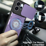 For Oppo Reno15 Pro Max 5G (Global)  /  Reno15 Pro 5G (China) Case with Slide Camera Cover Ring Kickstand PC + TPU Phone Shell